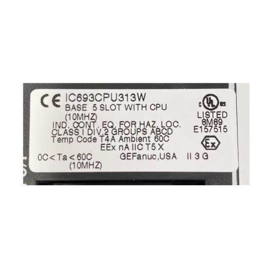 GE FANUC IC693CPU313W Series 90-30